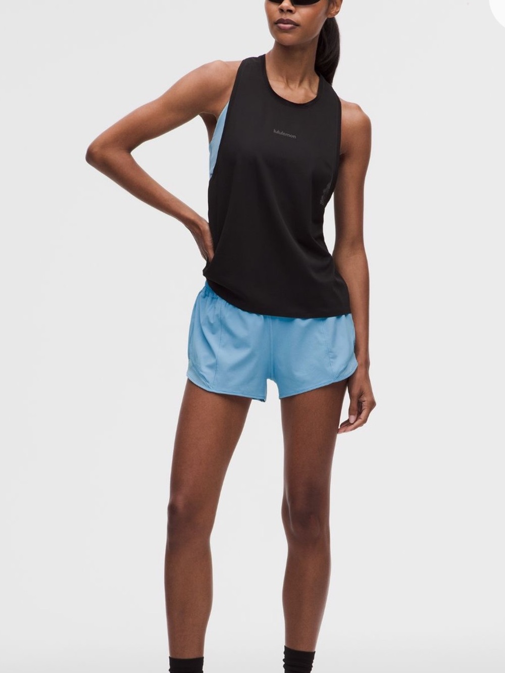 lululemon athletica Hotty Hot High-Rise Lined Short - Light Blue